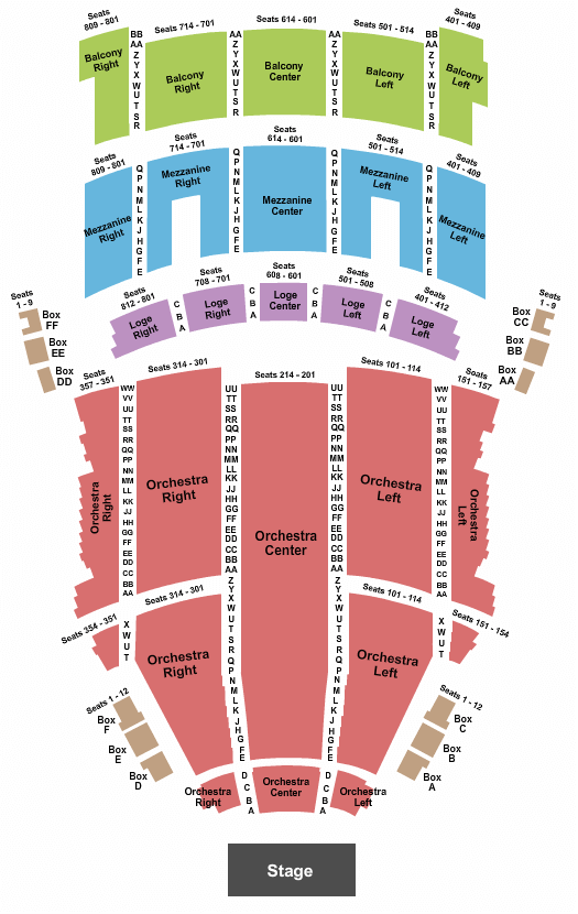 KeyBank State Theatre Lion King Seating Chart